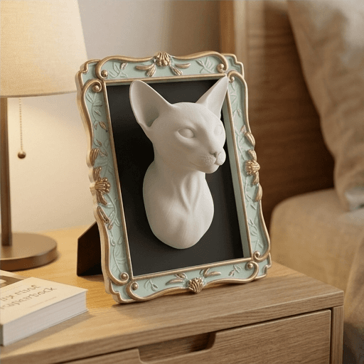 Siamese Renaissance Portrait Wall Relief