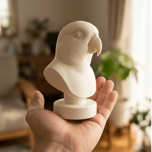 Black-headed Caique Renaissance Portrait Bust Sculpture 2
