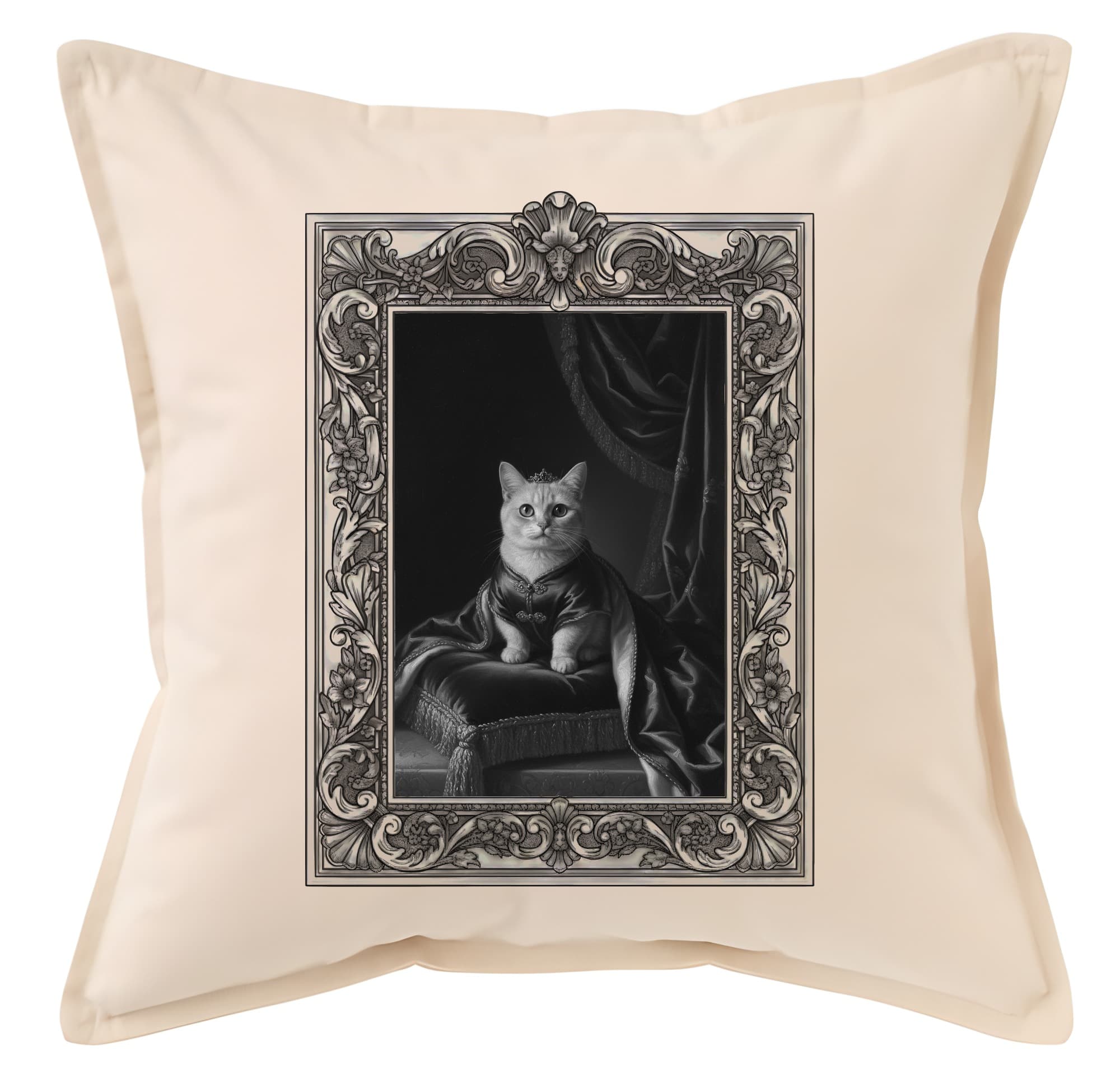 Munchkin Renaissance Portrait Throw Cushion (Framed Design)