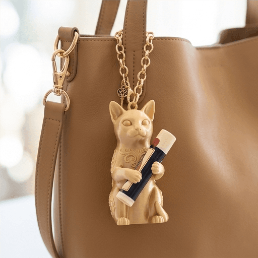Tonkinese Renaissance Portrait Lip Balm Case (Silky Gold) 4