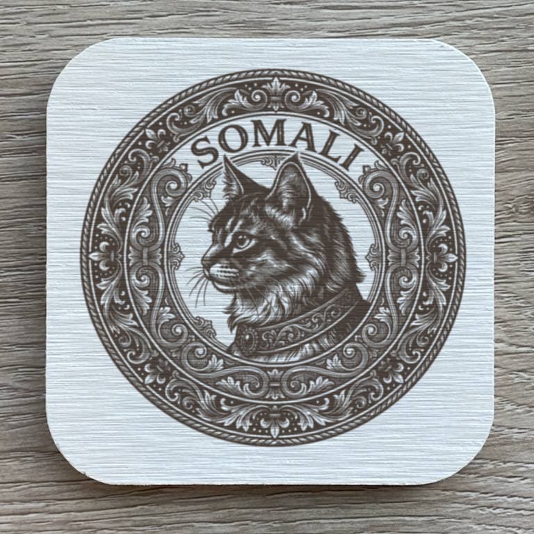 Somali Renaissance Portrait Coaster Set