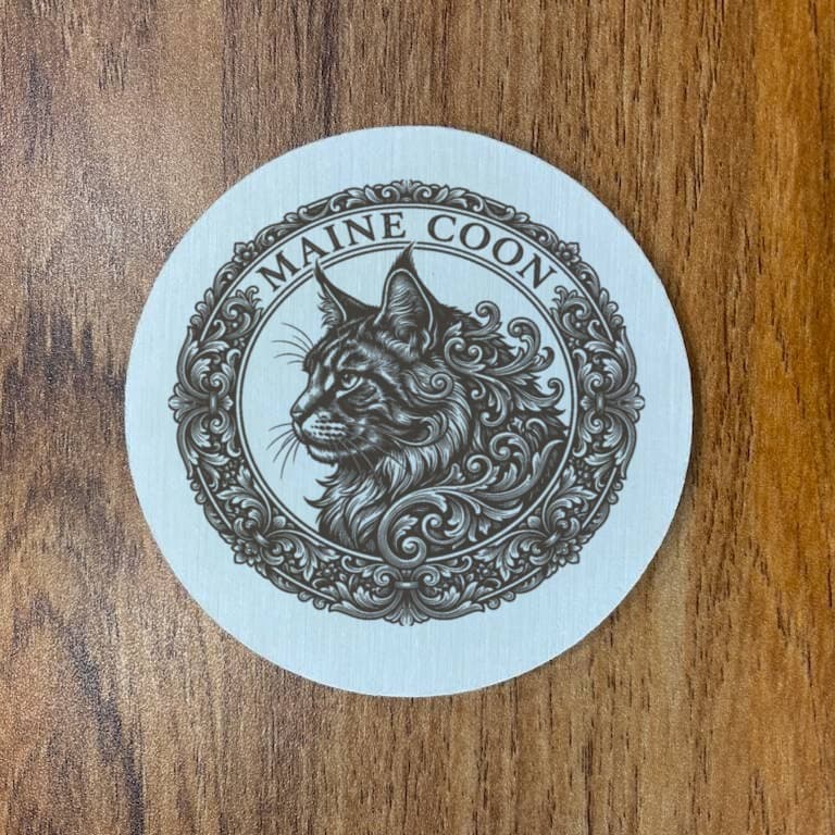 Maine Coon Renaissance Portrait Coaster Set 3