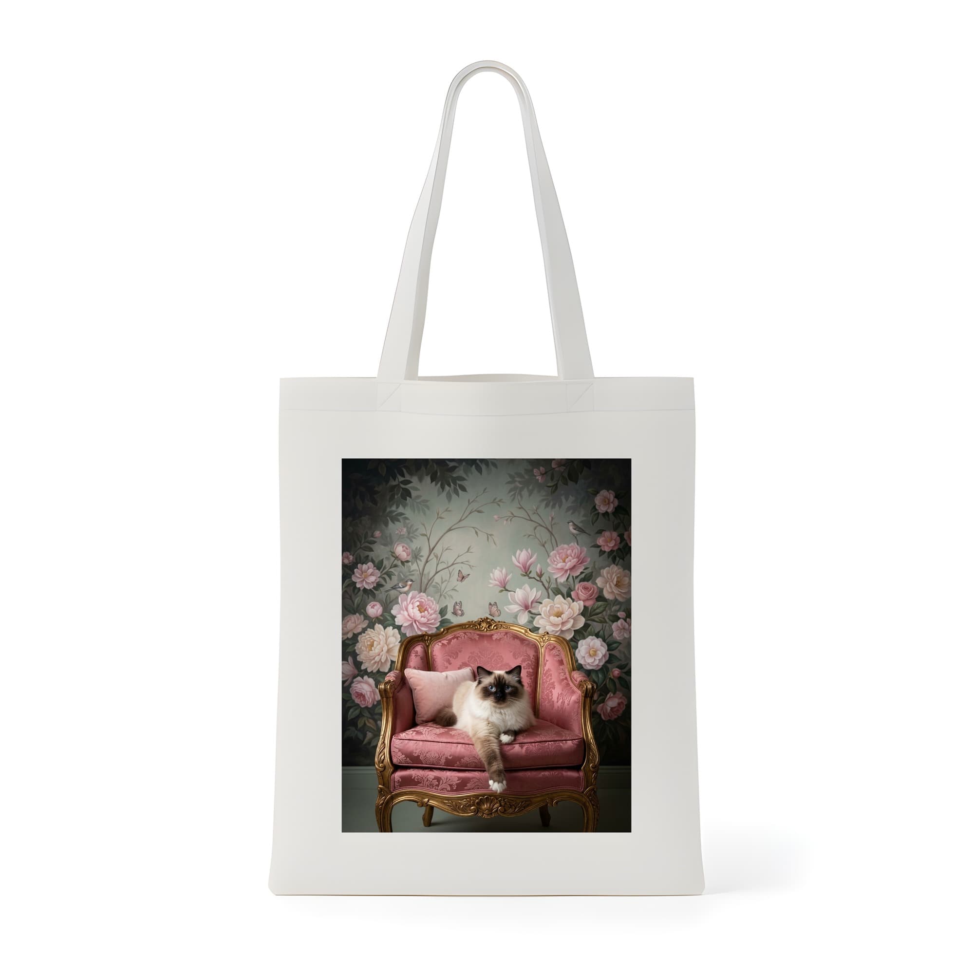 Himalayan Shabby Pink Oil-Painting Rococo Tote Bag