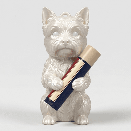 Yorkshire terrier Renaissance Portrait Lip Balm Case (Pearl White)