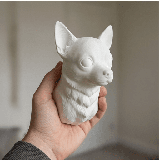 チワワのルネサンス肖像画壁掛けレリーフ 4