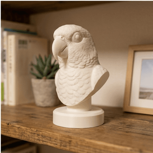 Sun Conure Renaissance Portrait Bust Sculpture