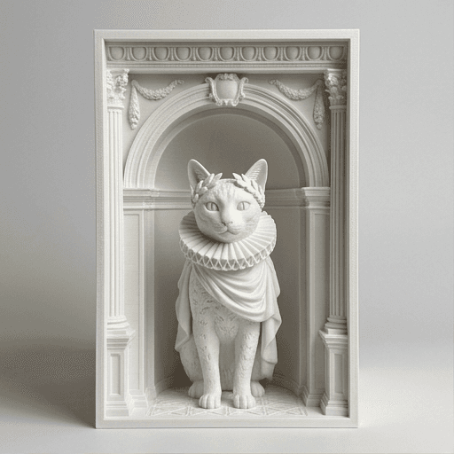 オシキャットのルネサンス肖像画ブックヌーク