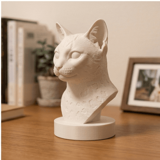 Ocicat Renaissance Portrait Bust Sculpture