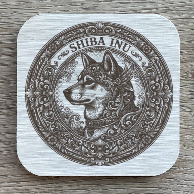 柴犬のルネサンス肖像画コースターセット