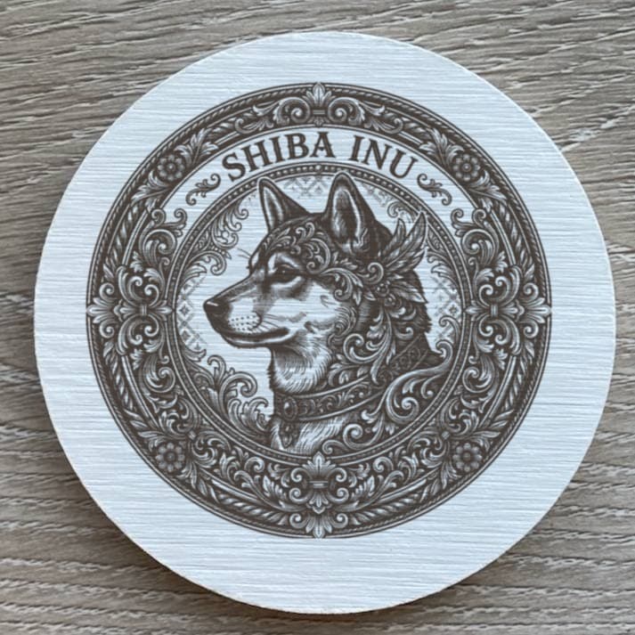 柴犬のルネサンス肖像画コースターセット 2