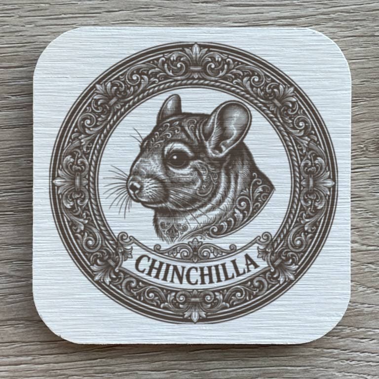 Chinchilla Renaissance Portrait Coaster Set