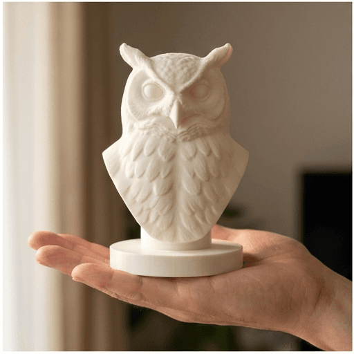 ベンガルワシミミズクのルネサンス肖像画胸像 2