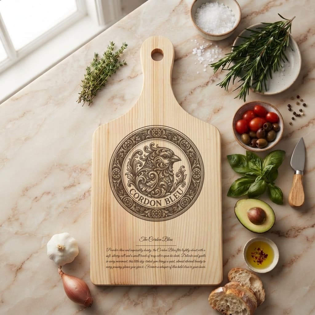 Cordon bleu Renaissance Portrait Wooden Cutting Board 2
