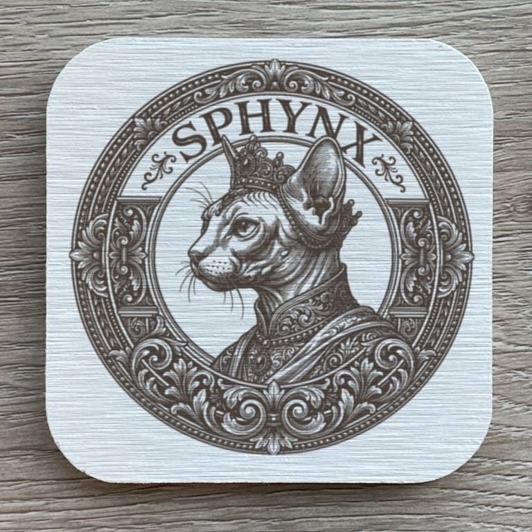 スフィンクスのルネサンス肖像画コースターセット