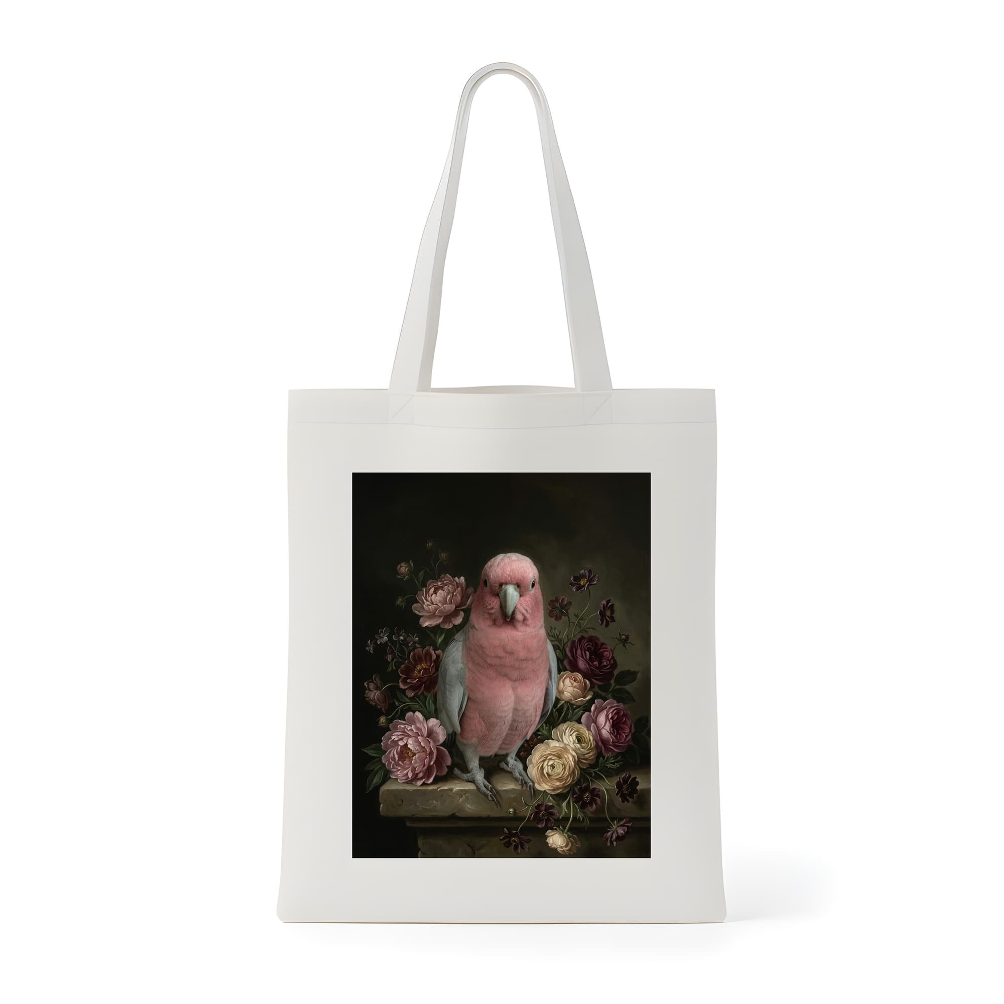 Galah Floral Oil-Painting Floral Tote Bag