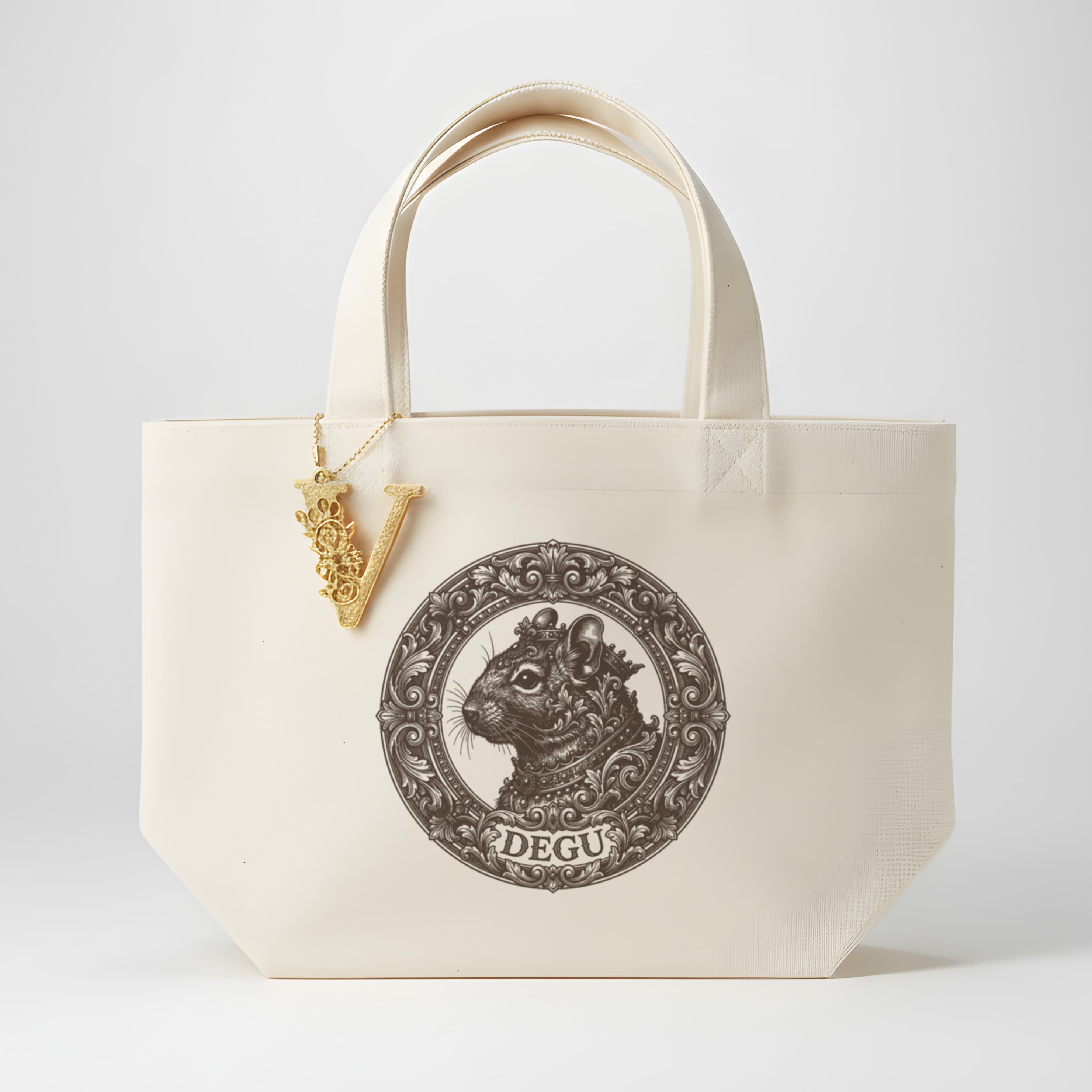 Degu Renaissance Portrait Mini Tote Bag