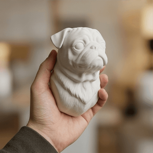 パグのルネサンス肖像画壁掛けレリーフ 4