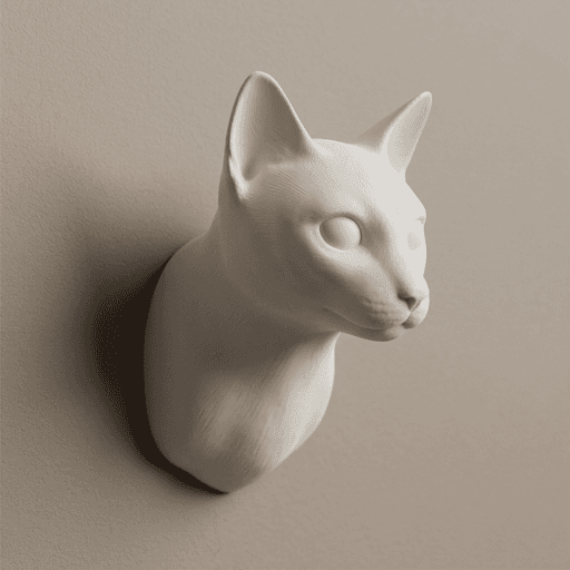 シャム猫のルネサンス肖像画壁掛けレリーフ 2