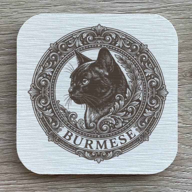 Burmese Renaissance Portrait Coaster Set