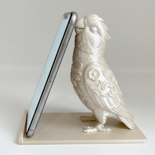 Galah Renaissance Portrait Phone Stand (Pearl White)