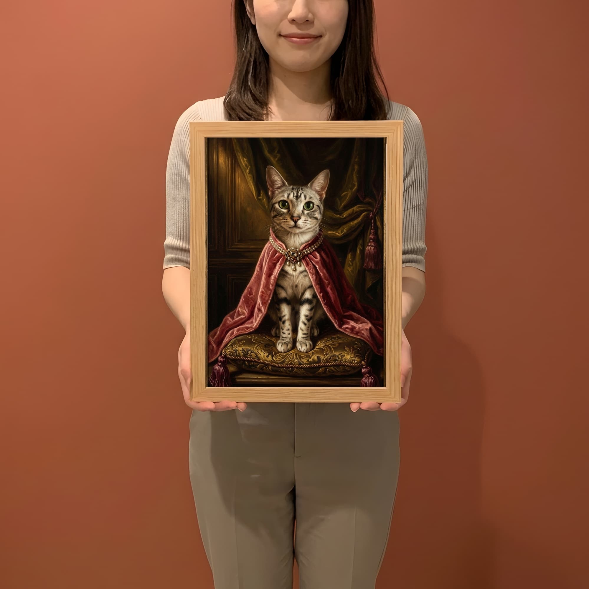 エジプシャンマウのルネサンス肖像画額装プリント(A3サイズ) 2