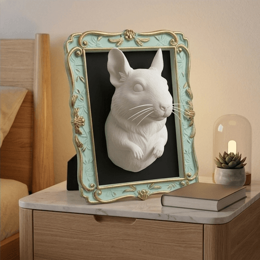 Degu Renaissance Portrait Wall Relief