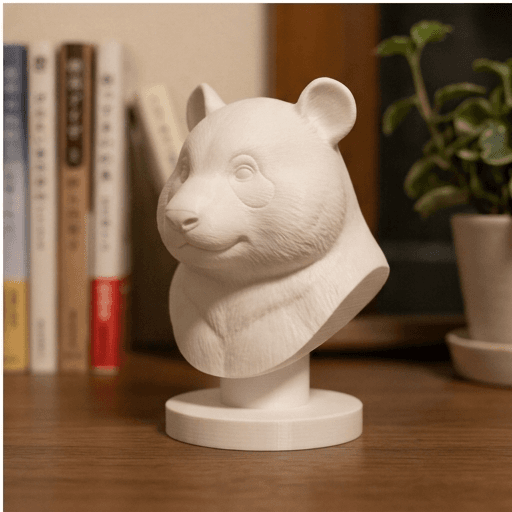 Panda hamster Renaissance Portrait Bust Sculpture