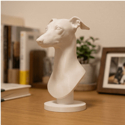 Italian greyhound Renaissance Portrait Bust Sculpture