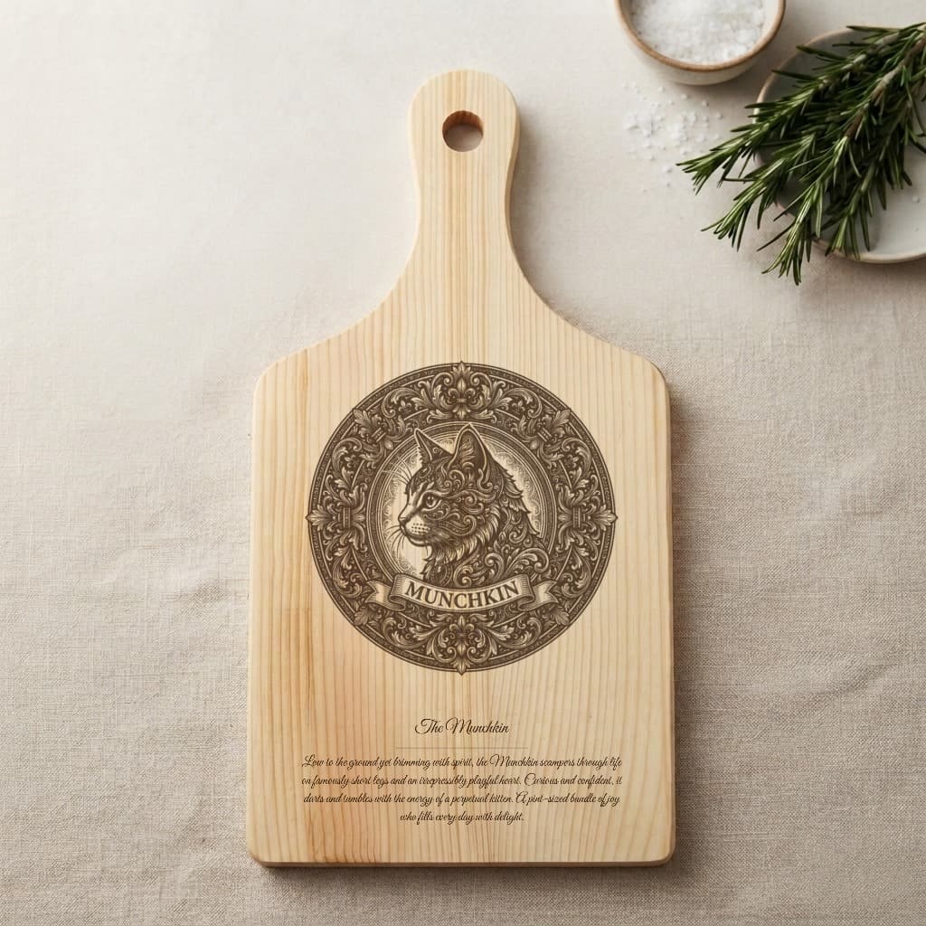Munchkin Renaissance Portrait Wooden Cutting Board