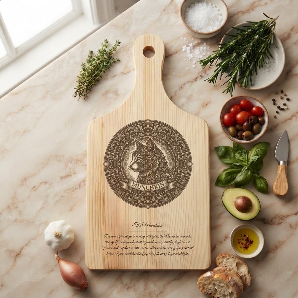Munchkin Renaissance Portrait Wooden Cutting Board 2