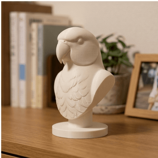 インドオオハナインコのルネサンス肖像画胸像