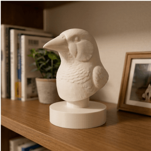 アサヒスズメのルネサンス肖像画胸像