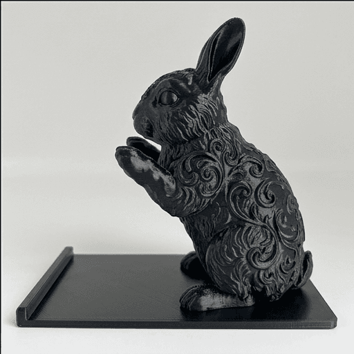 ジャージーウーリーのルネサンス肖像画スマホスタンド(シルクブラック) 4