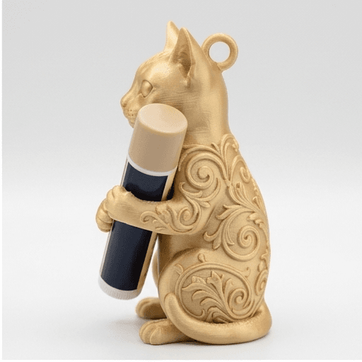 Singapura Renaissance Portrait Lip Balm Case (Silky Gold) 2