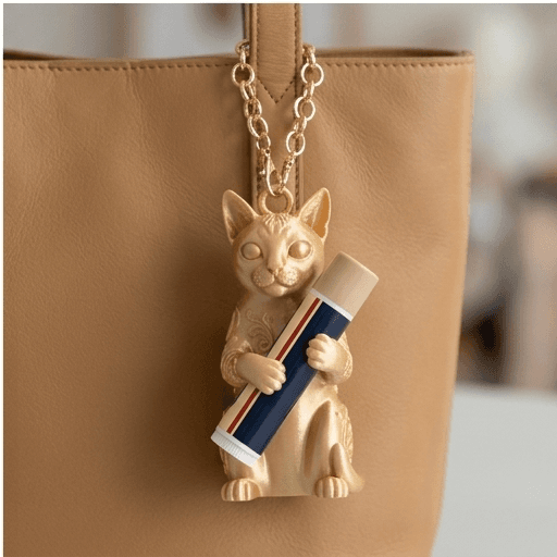 Singapura Renaissance Portrait Lip Balm Case (Silky Gold) 4