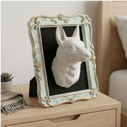 Degu Renaissance Portrait Wall Relief