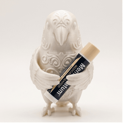 コザクラインコのルネサンス肖像画リップケース(シルクホワイト)