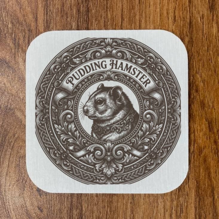 プディングハムスターのルネサンス肖像画コースターセット 4