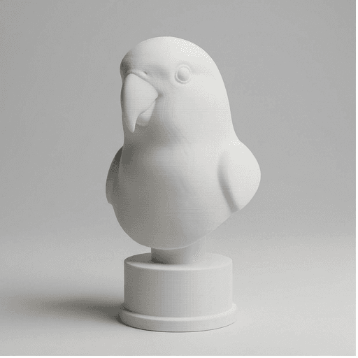 コザクラインコのルネサンス肖像画胸像 3