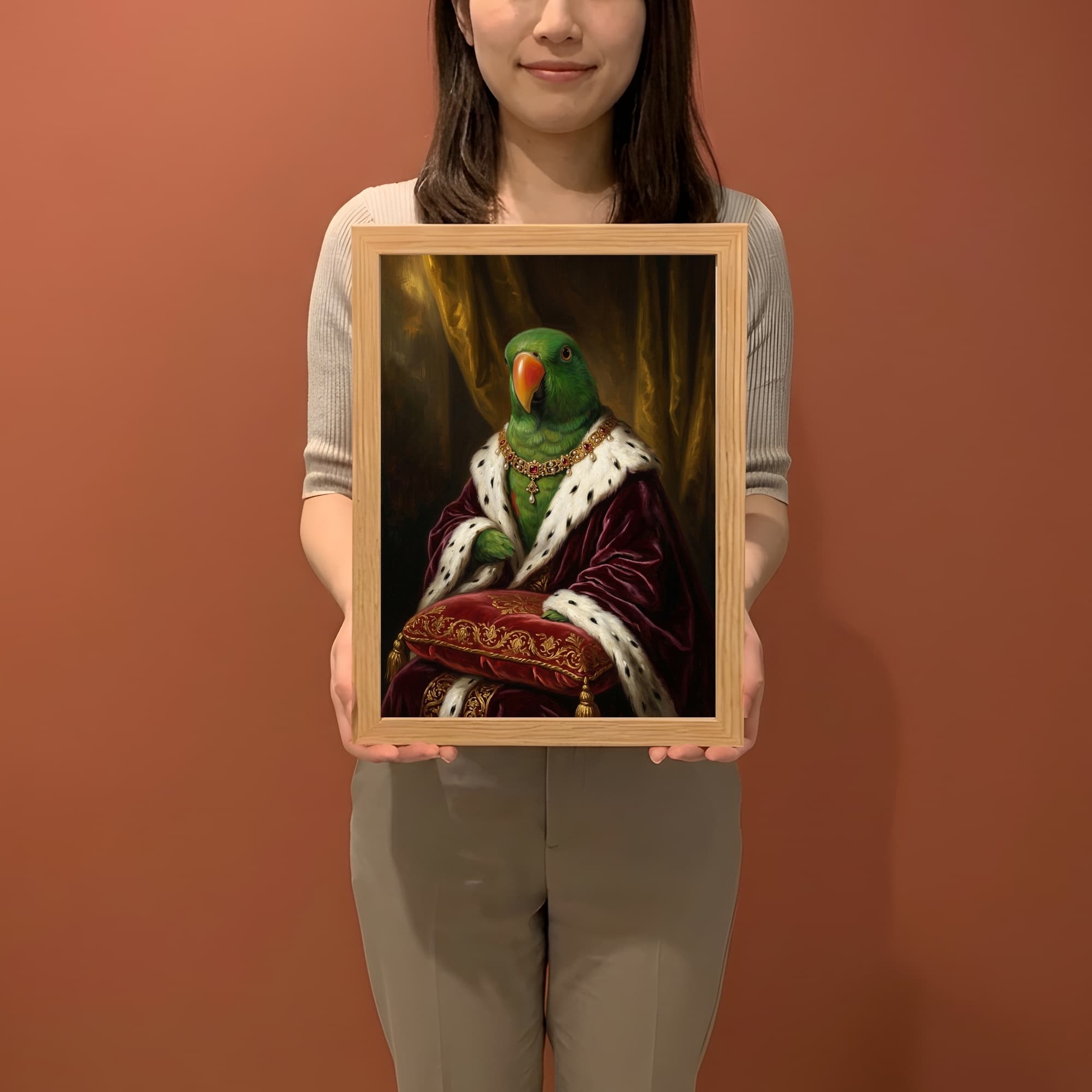 オオハナインコのルネサンス肖像画額装プリント 2