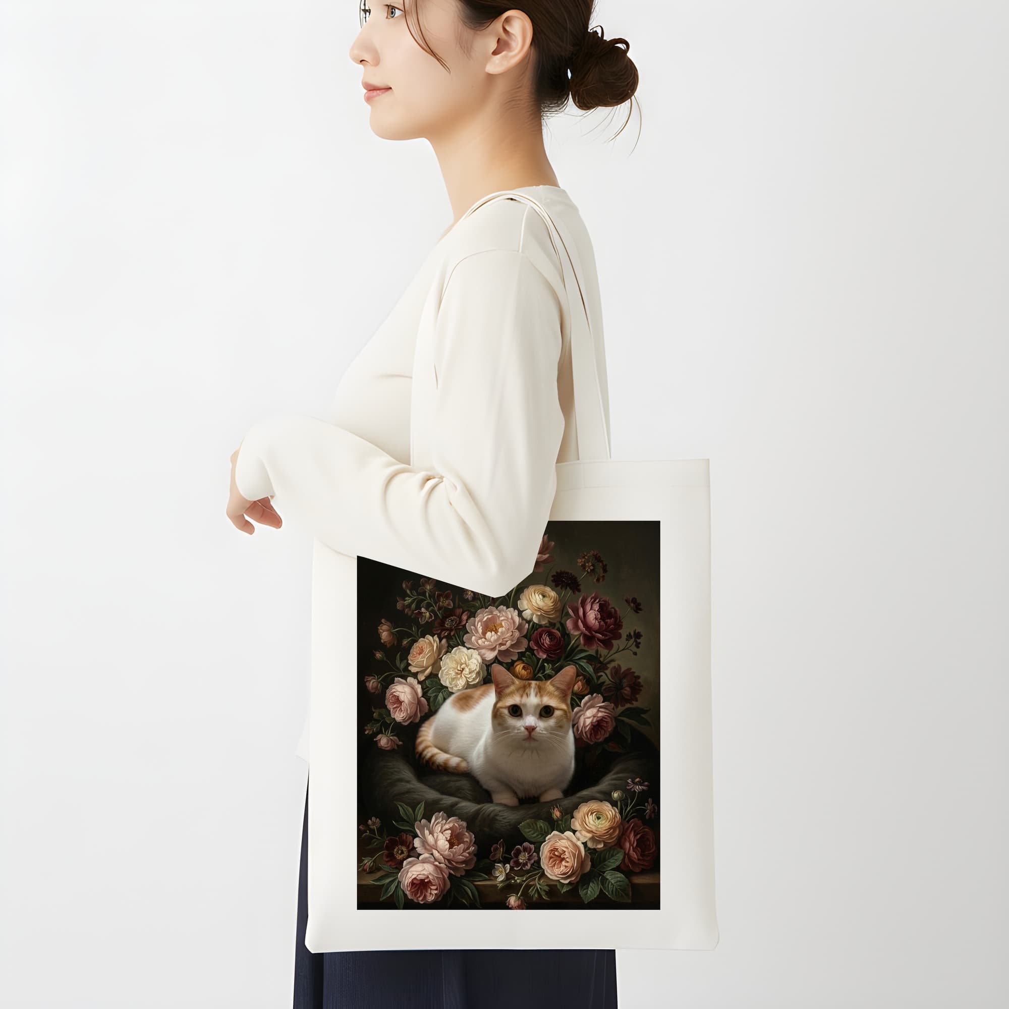 Munchkin Floral Oil-Painting Floral Tote Bag 2