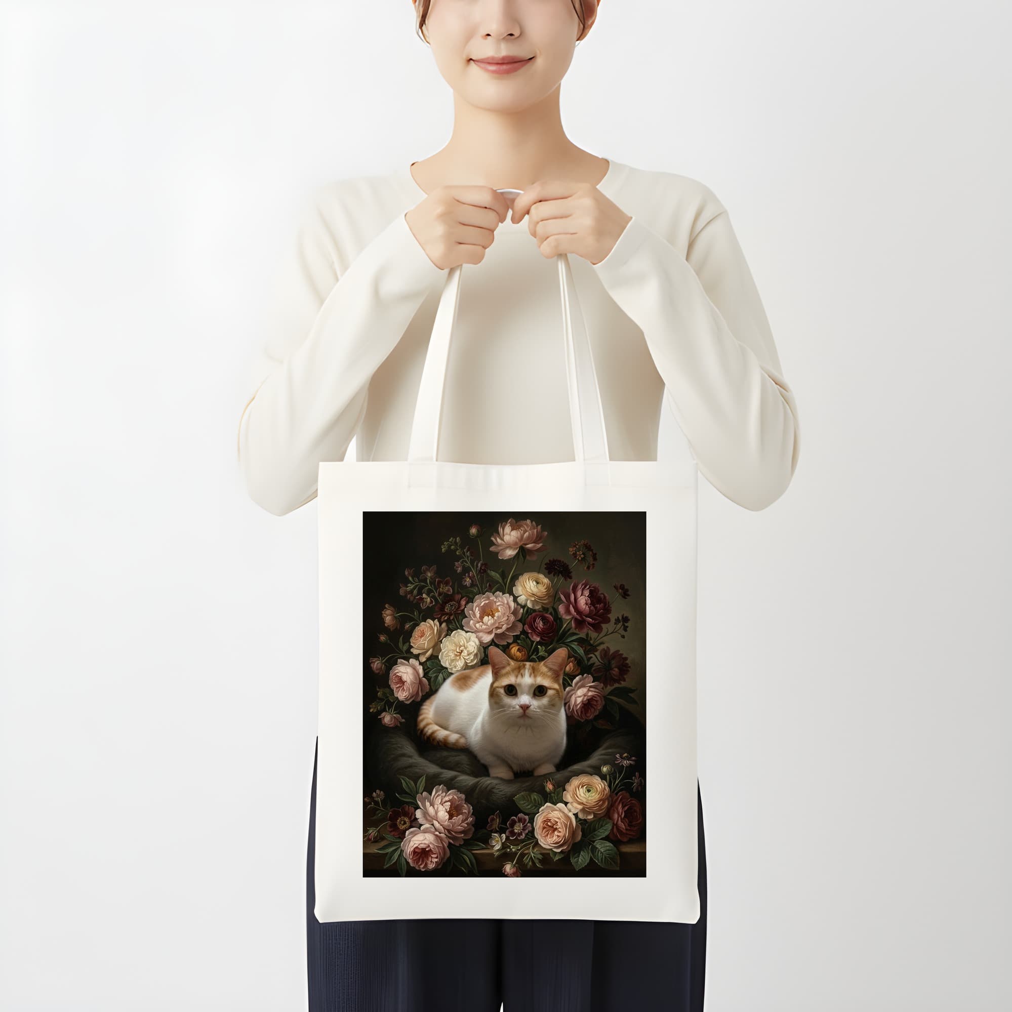 Munchkin Floral Oil-Painting Floral Tote Bag 3