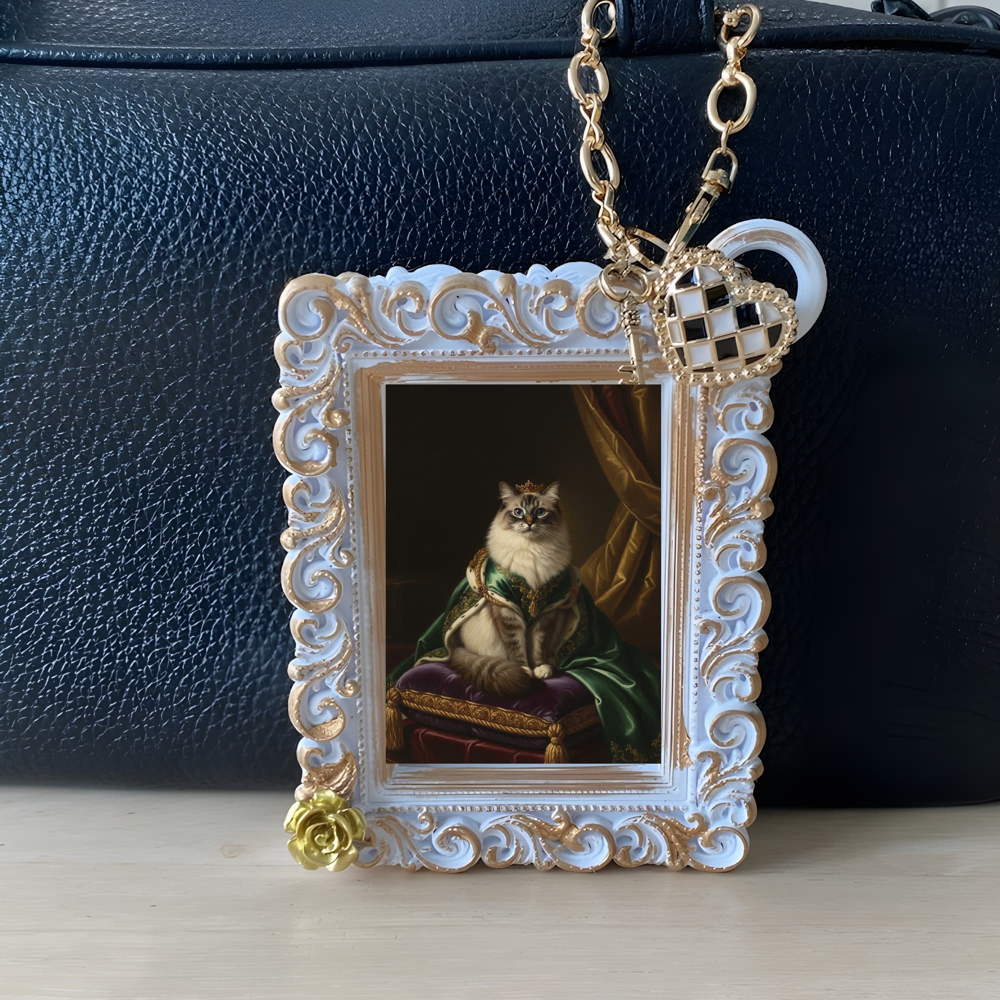 Ragdoll Renaissance Portrait Bag Charm (White) 3