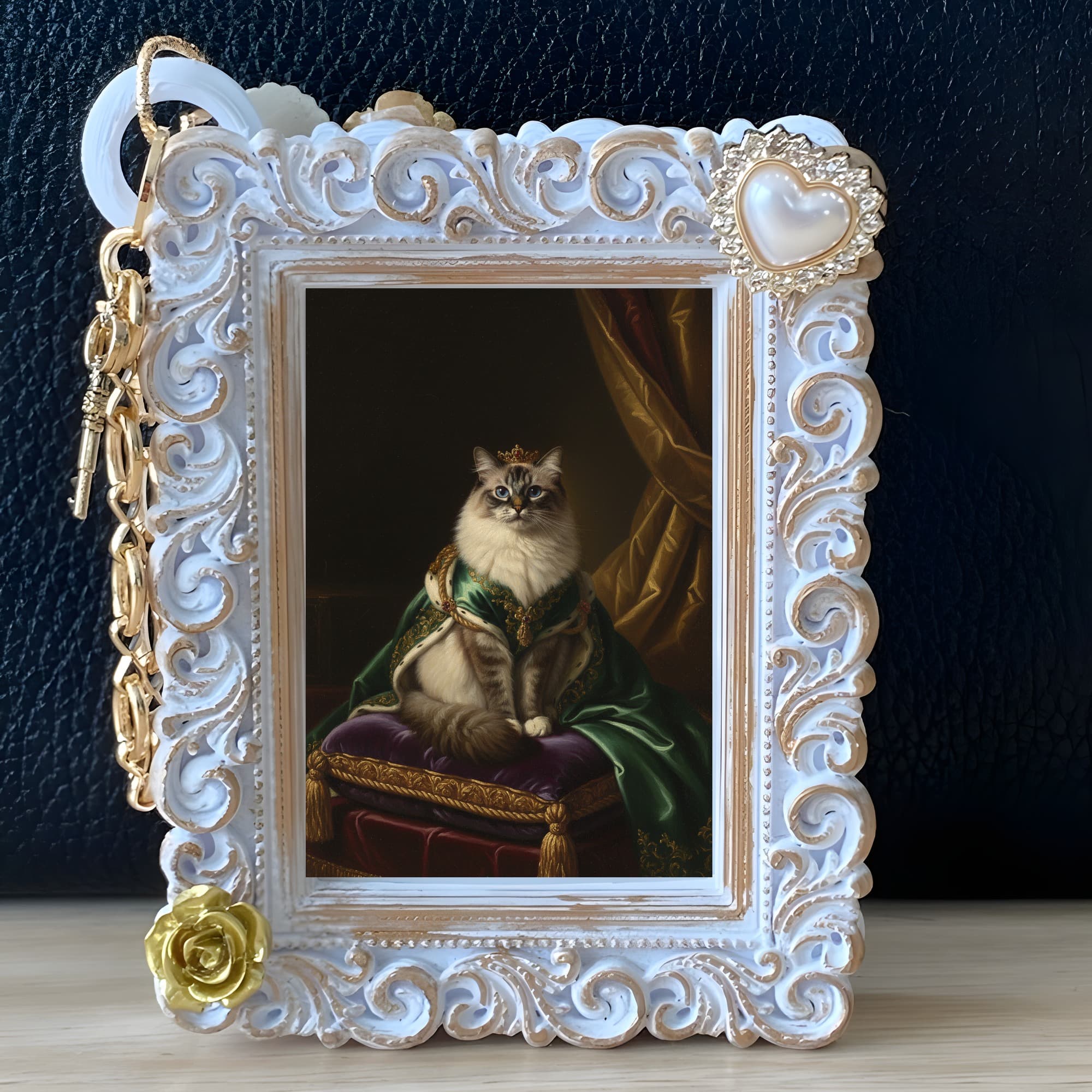 Ragdoll Renaissance Portrait Bag Charm (White) 5