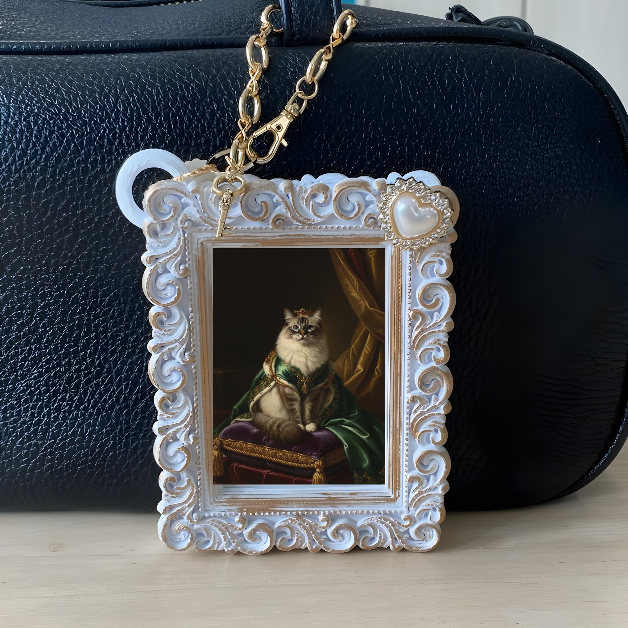 Ragdoll Renaissance Portrait Bag Charm (White) 6
