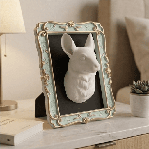 チンチラのルネサンス肖像画壁掛けレリーフ