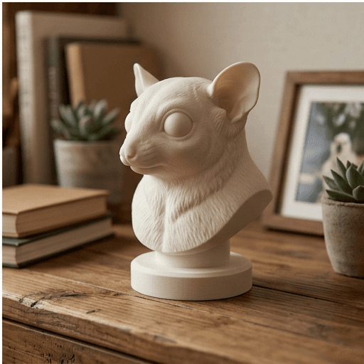 Sugar glider Renaissance Portrait Bust Sculpture