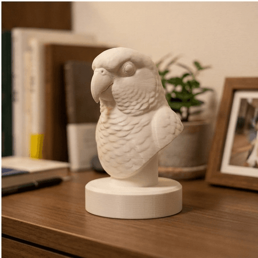 ウロコインコのルネサンス肖像画胸像