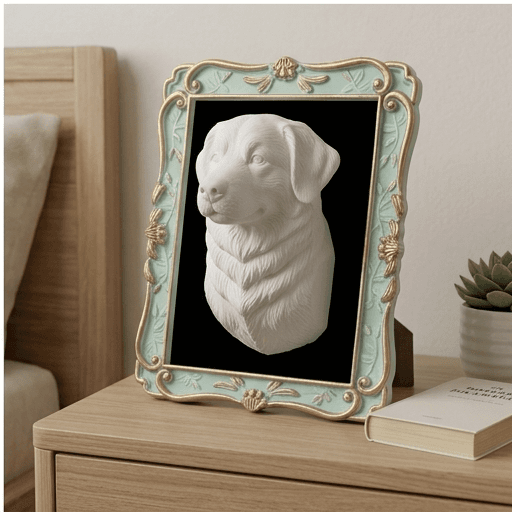 Bernese mountain dog Renaissance Portrait Wall Relief