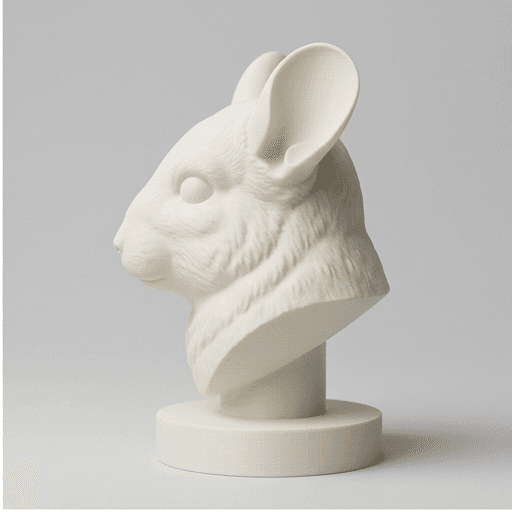 Chinchilla Renaissance Portrait Bust Sculpture 4